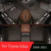 Mattor för Toyota HILUX 2021 2020 2019 2018 2017 2016 2015 2014 2013 2012 2012 2012 2019 Custom Car Floor Mats Auto Covers H220415