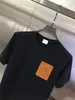 22ss Designer Tide T-shirts Poitrine Lettre Imprimé Laminé À Manches Courtes High Street Loose Oversize Casual T-shirt 100% Pur Coton Tops pour Hommes et Femmes