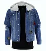 Men's Jackets Patchwork Denim Men's Wear Brand Jacket Fashion Cotton High-grade Top Clothes DropMen's