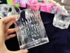 4pcs set kare viski gözlükleri Kristal Cam Kupa Kokteyl Bourbon Ev Bar Partisi Yüksek Kapasiteli Otel Düğün Kupaları İçecek Yazılar