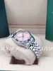 女性用時計2022工場販売新しい女性7スタイルカラーピンクダイヤルクラシック31 mmドレス自動ムーブメントクリスマスギフトオリジナル