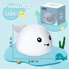ZHENDUO Baby Bath Toys Whale Automatic Spray Water Bath Toy with LED Light Sprinkler Bathtub Shower Toys for Toddlers Kids Boys 220531