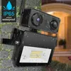 Säkerhet Floodlight Cam 1080p 3400Lumen Ljusstyrka IP65 Vattentät Smart Kameraövervakningslampa med rörelsesensor 2-vägs prata