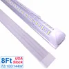 LED TUBE LIGHT, 72W 100W 144W 8FT магазин светильников освещения, двойная сторона интегрированная лампа лампы, работает без балласта T8, вилки и воспроизведения, для склада