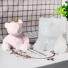 3D Geométrico Urso Molde de vela aromática Fazendo moldes de silicone resina epóxi Soone Chocolate Presentes de artesanato Decoração de casa 220611