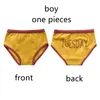 Panties Young Children Candy Colors Briefs Girls Boys Letter Underwear Big Size Baby Cotton Side Cute Color Contrast