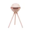 Ventilador creativo para cochecito de bebé de medusas, ventilador sin hojas portátil recargable de 1200mAh con 4 engranajes, lata de viento giratoria/de mano/soporte