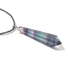 Pendant Necklaces 10pcs/lot Natural Fluorite Pendulum Necklace WholesalePendant