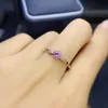 Pierścienie klastra srebro 0,5 ct różowy pierścień moissanite okrągły Doskonałe przełęczanie testu diamentów dla Womencluster