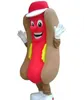 Cão hotdog mascote traje tamanho adulto vestido de desenho animado personagem partido roupa de alta qualidade