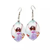 Boucles d'oreilles en ventre de sublimation inachevées avec crochets d'oreille et anneau de saut pour femmes bijoux BIELRI