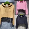 Kapşonlu Ortak Markalı Sweatshirt Yeni Üretilmiş Trendy Lüks Marka Kapşonlu Spor Üç Renk
