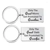 Keychains Alleen de geweldige moeders worden gepromoveerd tot oma opa Keychain Mothers Fathers Day Gift van kinderen binnenkort zijn enek22