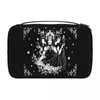 Cosmetische tassen kisten hangen reisschedel damast patroon toilettas vouwen Halloween heks goth occulte make -up opslag dopp kit casecosme