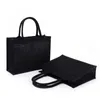 Jute Tote Bags Burlap Bag with Soft Handle for Women Shopping Handbag Bridesmaid Christmas Thanksgiving 220611