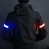 Festival Decorazione per feste Fascia da braccio illuminata a LED Cinturino da corsa in silicone indossabile regolabile Si illumina al buio per fare jogging Camminare Concerto in bicicletta