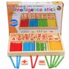 Montessori Eonal Toys Kleurrijk Wooden Math Toys for Children Domino 3-4-5-6-7-8 jaar oud Game Funny Gifts Kids 2109223364
