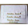 White Cutomize Lover Gift Wedding Souvenir Birthday Name Baby Christening Terry Custom Made Home Textile Towel 220616