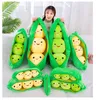 Whole 25cm pea pod doll toy store Gift big peas plush toy Valentine039s day sleeping pillow6507329