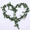 Corone di fiori decorativi, piante verdi artificiali, decorazione della parete della vite della foglia di edera di 2 m, viti, decorazioni del weddydiy appeso