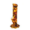 11 inch Silicone Bongs Cartoon Printing Hookah Dab Rigs Cucumbers Bong With Glass Bowl Water Pipe Multi Color Free DHL