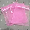 Gift Wrap 30/50/100Pcs 8 Colors Organza Bag Jewelry Packaging Candy Wedding Party Goodie Packing Favors Pouches Drawable BagsGift