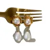 2022 Dangle & Chandelier Fashion Metallic Pearl Earrings Personality High Grade 2022 New Drop Dangle Earings For Women