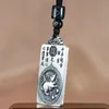 Pendentif Colliers Vintage Zodiac Collier Unisexe Fait Main Népal Bouddhiste Géométrie Sacrée Bijoux Tibétain Argent Cadeau Amulette ColliersPendentif