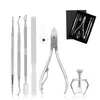 Ulepszone wrastane zestawy leczenia paznokci 8PCS Profesjonalne podiatry paznokiety paznokci Clippers dla grubego wrastającego paznokcie