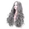 Smoke Gray Wig Fluffy Mid-Length Long Bangs Cosplay Long Curly Hair