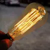 Yeni retro edison ampulleri 40W 60W 110V 220V Vintage Akkor Ampul ST64 E27 Lumiere Filament Gece Lambası Ev Kapalı Aydınlatma H220428