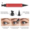 Kolorowa podwójna głowica 3.5G Szybkie suszenie wodoodporne Eyeliner Pen Triangle Stamp Długo trwałe rozszerzenie oka ołów Oczy Oku