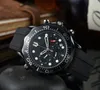 최고 브랜드 OMG Man Watch 2023 새로운 럭셔리 남성 시계 모든 다이얼 작업 쿼츠 시계 고품질 크로노 그래프 시계 고무 벨트 남성 패션 액세서리 선물 무료 배송