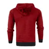 Sweats à capuche pour hommes Sweatshirts Funny Elk Hooded Men Color Block Hauts pour hommes Casual Winter Streetwear Male Christmas Sweater Jacket Pullovers