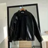 Ebaihui män jacka pu läder retro lapel motorcykel kostym topp stekt gata lös dragkedja jacka casual ruffian stilig