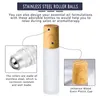 5ml 10ml Frosted Glass Roll On Bottles Refillable Empty Essential Oil Perfume Roller Bottle with Stainless Steel Roller Balls Cosmetic Packaging