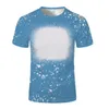 Articles de fête Chemises de sublimation pour hommes Femmes Transfert de chaleur Blanc DIY Chemise T-shirts en gros