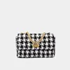 أكياس المساء houndstooth سلسلة رفرف حقائب الكتف للنساء سلسلة منقوشة الكورية السيدات حقيبة crossbody الشتاء الإناث وحقائب اليد الصغيرة 220407