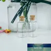 24 pcs 22ml pequenas garrafas de vidro adoráveis ​​com ornamento de cortiça artesanato presentes recarregáveis ​​perfume frascos sub frascos