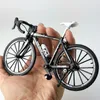 1 10 Alloy Bicycle Model Diecast Metal Finger Mountain bike Racing Toy Bend Road Simulation Collection Toys for children 220608