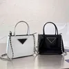 Вечерние сумки сумки для женской сумки роскошные дизайнерские сумки кожаные сумочки Женские сумки для покупок цепь кошельки черный белый корпус 220809