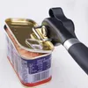 Can Opener Manual Tin Bottle Opener with Smooth Edge Food Grade Anti-Slip Hand Grip Effort-Saving Design Multifunctional Stainless Steel Canning Kitchen Utensils