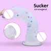 Colorful Lovely Artificial Dildo silicone imitation Realistic Penis Soft Big SuckerFemale Sex Toys Masturbation Erotic Toy 220520