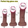 Skóra uczucie realistycznych dildos Nowe miąższ Big Glanów Częstość miękka penis strapon ssanie silikonowe kubek tanio seksowne zabawki dla kobiet