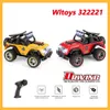 WLTOYS 32221 2.4G ROOD OF GELE MINI RC CAR 1/32 2WD OFF-ROAD VOERTOOR MODEL met lichte afstandsbediening Mechanische vrachtwagen Kinderspeelgoed jongens