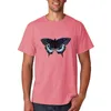 Мужские футболки Женщины бабочка повседневные обычные дамы O-образные с коротким рукавом мультфильм T Top Print Print Женская графическая модная футболка