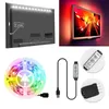 Paski LED Tło Light Pasek RGB IP65 Wodoodporny zgięcie z kontrolerem 5V interfejs USB wielokolorowy na imprezę atmosfery samochodowej menled s