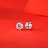 Echte 0.5-1 Carat D Kleur Moissanite Diamond Stud Oorbellen Voor Vrouwen 925 Sterling Zilveren Fijne Sieraden Engagement Geschenken