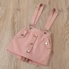 1 2 3 4 5 jaar meisjes kleding sets zomer katoenen top en overall kleine prinses baby pakken verjaardagsfeestje kinderkleding 220608