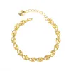 Charm Bracelets Fashion Lucky 24K Gold Bracelet 6mm Four-leaf Clover Suitable For Women's Jewelry GiftsCharm Lars22